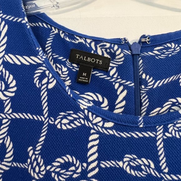 Talbots Size Medium Nautical Dress with Rope Accent - Picture 3 of 4